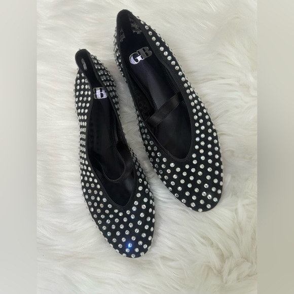 GB Stone Cold Rhinestone Stud Mary Jane Flats - Picture 3 of 5